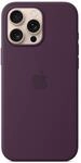 Apple iPhone 16 Pro Max Silikon Case mit MagSafe &ndash; Pflaume ​​​​​​​