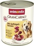 animonda GranCarno Hunde Nassfutter mit Gefl&uuml;gelherzen (6 x 800 g),...