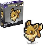 MEGA Pok&eacute;mon Actionfigur-Bauset, Evoli mit 323 Teilen im Retro-Pixelstil,...