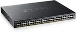 Zyxel 48-Port GbE L3 Access PoE+ Switch with 6 10G Uplink (600 W) (XGS2220-54HP)