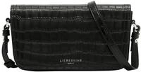 LIEBESKIND BERLIN Umh&auml;ngetasche Chudy New Croco Crossbody Bag Black schwarz