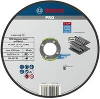 Bosch 1x PRO Stainless Steel and Metal Longlife Thin Trennscheibe f&uuml;r gro&szlig;e