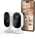 Arlo Indoor &Uuml;berwachungskamera Innen, 2er Set, HD Video, 2-Wege-Audio,