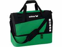 erima Sporttasche mit Bodenfach, smaragd/schwarz, M, 49.5 Liter, 723337