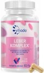 Vihado Leber Komplex Plus Mariendistel Kapseln hochdosiert - 80% Silymarin,