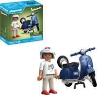 PLAYMOBIL Cars 71622 1969 Vespa 150 Sprint Veloce, Blau, originalgetreues...