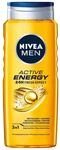 NIVEA MEN Active Energy 3in1 Energetisierendes Duschgel f&uuml;r Herren mit Koffein 500ml