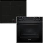 Siemens EQ322IAAB, iQ300 Einbauherd-Set, Bestehend aus HE213ABB4 Herd, 60 x 60 cm, 3D