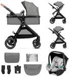 Kinderkraft ESME Kinderwagen 3 in 1 komplettset bis 26 kg, Kombikinderwagen