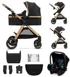 Kinderkraft ESME Kinderwagen 3 in 1 komplettset bis 22 kg, Kombikinderwagen