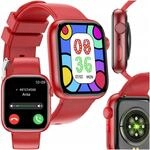 FOREVER Smartwatch IGo Watch 3 Rot &ndash; Smartwatch Damen und Herren 1.83 Zoll -