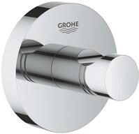 GROHE Start, Bademantelhaken ohne Bohren (Handtuchhalter mit verdeckter...