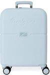 Pepe Jeans Accent Kabinenkoffer Blau 40 x 55 x 20 cm starres ABS integrierter