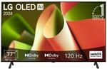 LG OLED77B4ELA TV 195 cm (77 Zoll) OLED Fernseher (&alpha;8 4K AI-Prozessor, webOS 24,