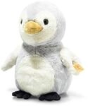 Steiff Lio Pinguin hellgrau 21 cm, Soft Cuddly Friends, Kuscheltier Pinguin,
