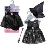 BABY born Hexenkleid 43cm, mit Besen und Hexenhut, Puppenkleid f&uuml;r 43 cm Puppen,