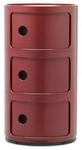 Kartell Componibili, Container 3-f&auml;cher, Bordeaux