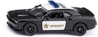 Siku 1584, Dodge Challenger SRT County Sheriff, Metall/Kunststoff, Schwarz/Wei&szlig;,