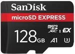 SanDisk microSD Express Speicherkarte 128 GB (Ideal f&uuml;r 4K UHD &...