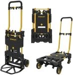 STANLEY 3-in-1 Faltbare Sackkarre, FT585, Gelb und Schwarz, Einheitsgr&ouml;&szlig;e