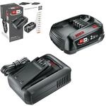 Bosch Akku und Schnellladeger&auml;t Starter Set 18V (1x 2,5Ah Li-Ionen-Akku; 1x