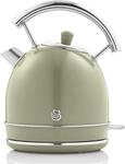 Swan Retro Elektrischer Wasserkocher 1,8 Liter, Vintage Design,...