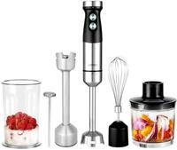 GASTROBACK #40972 Design Power Stabmixer Set 5-in-1, Silber, Schwarz