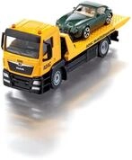 Siku 2722, MAN Abschleppwagen ADAC, Inkl. Abzuschleppendem Spielzeugauto, 1:55,