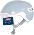 ABUS Stadthelm HUD-Y ACE - stylischer Fahrradhelm mit Visier und magnetischem,