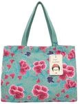 Fritzi x Frida Kahlo Easy 01 Canvas Limited Shopper Flower Green Schultertasche...