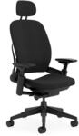 Steelcase Ergonomischer B&uuml;rostuhl: Leap, mit Kopfst&uuml;tze, Onyx Schwartz 
