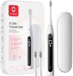 Oclean X Lite elektrische Zahnb&uuml;rste Gift Set Grau, Schallzahnb&uuml;rste mit 1+2