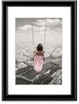 Hama Bilderrahmen Swing, 40x50cm (mit Passepartout Bildformat 28x35 cm, moderner