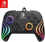 PDP Nintendo Switch Afterglow Wave- Wired- Black