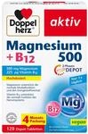 Doppelherz Magnesium 500 + B12 2-Phasen - Hochdosiert mit 500 mg Magnesium pro
