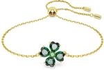 Swarovski Idyllia Armband, Vergoldetes Damenarmband mit Gl&uuml;cksklee-Motiv und