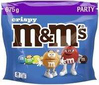 M&M'S Crispy Schokolinsen, Schokolade Gro&szlig;beutel f&uuml;r Halloween 675g | Knusprige