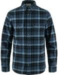 Fj&auml;llr&auml;ven Herren Singi Heavy Flannel Hemd, Dark Navy/Indigo Blue, L