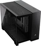 Corsair 2500X Small-Tower mATX-Doppelkammer-PC-Geh&auml;use &ndash; Geh&auml;rtetes Panoramaglas