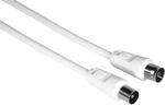 Hama 00205028 Koaxialkabel 1,5m Coaxial wei&szlig;
