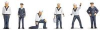NOCH&reg; Matrosen, handkolorierte Modellfiguren, 6-teiliges Set f&uuml;r die Spurweite N