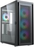 SILENTWARE Air 100 Midi Tower PC-Geh&auml;use, Gro&szlig;e Metall Mesh-Front, geh&auml;rtetes