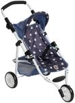 Bayer Chic 2000&reg; Puppenbuggy Lola &ndash; Sternchen Navy&ndash; Faltbarer Puppenwagen &ndash;