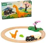 BRIO World &ndash; 36098 Dinosaurier Bahn Set | Spielzeugzug f&uuml;r Kinder ab 3 Jahren