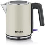 Severin elektrischer Wasserkocher, 1L, mit herausnehmbaren Kalkfilter,...