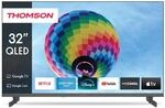 Thomson 32 Zoll (80cm) QLED Zentral F&uuml;sse Google Smart TV, Wi-Fi, Dolby Audio,