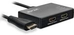 InLine&reg; HDMI Splitter/Verteiler, 2-Fach, 4K/60Hz, mit integriertem Kabel 0,5m