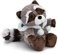 NICI Kuscheltier Waschb&auml;r Lenno mit Kaputze 25cm grau - Stofftier aus weichem