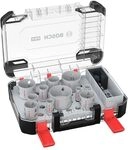 Bosch 14x PRO Multi Material Power Change Plus Lochs&auml;ge-Set &ndash; Transparentes Etui
