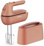 Kenwood Handmixer QuickMix Go HMP40.000RD, tragbar dank integriertem Koffer,
